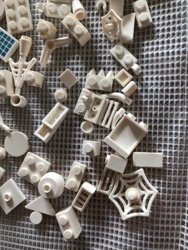 Lot de pièces de Lego blanches