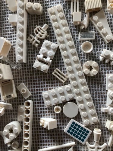 Lot de pièces de Lego blanches