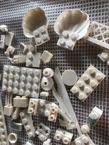 Lot de pièces de Lego blanches