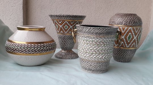 Lot of stoneware pieces Brisdoux and Breugnot