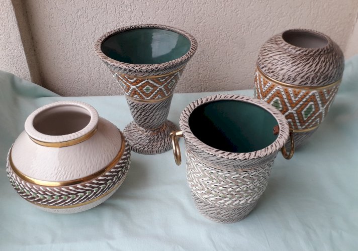 Lot de pièces en grès Brisdoux et Breugnot