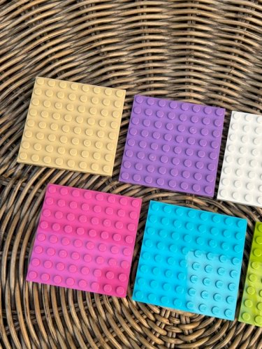 Lot de plaques carrés Lego 6,4*6,4 cm
