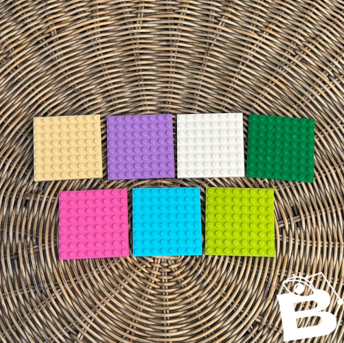 Lot de plaques carrés Lego 6,4*6,4 cm