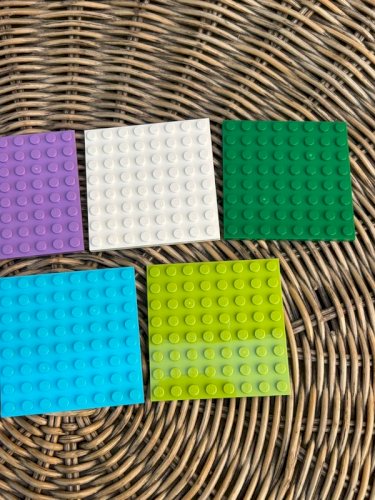 Lot de plaques carrés Lego 6,4*6,4 cm