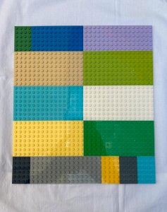 Lot de plaques Lego 25,5*28,5 cm toutes tailles toutes couleurs