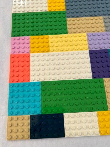 Lot de plaques Lego toutes tailles toutes couleurs 29*30,5 cm