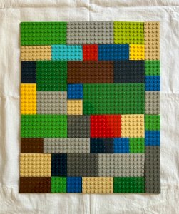 Set of Lego plates in all sizes and colors