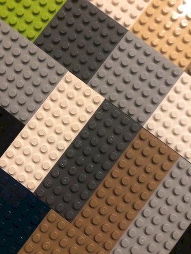 Lot de plaques Lego toutes tailles toutes couleurs