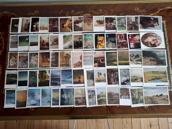 Lot de plus de 500 cartes postales de lancienne URSS : trésors des musées soviétiques