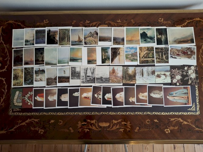 Lot de plus de 500 cartes postales de lancienne URSS : trésors des musées soviétiques