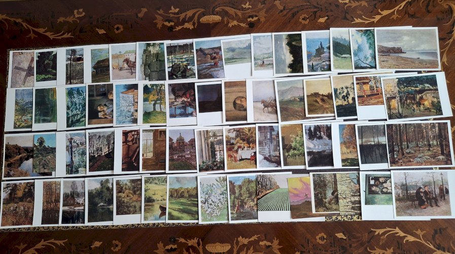 Lot de plus de 500 cartes postales de lancienne URSS : trésors des musées soviétiques