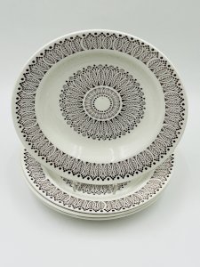 Set of four Boch Ronda 1970 deep plates