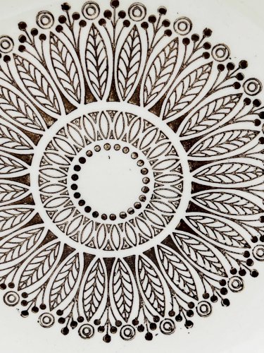 Lot de quatre assiettes creuses Boch Ronda 1970