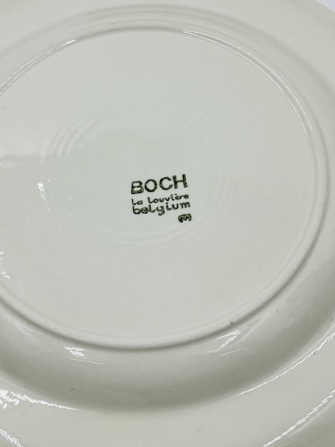 Lot de quatre assiettes plates Boch Ronda 1970