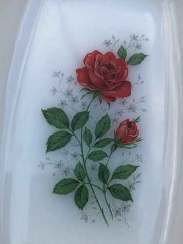 Lot de raviers Arcopal vintage motifs fleurs