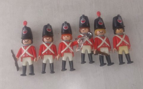 Set of Napoleon soldiers, English soldiers, Playmobil.