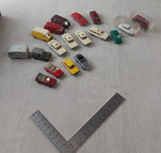 Batch of vehicles cars, Wiking, in HO