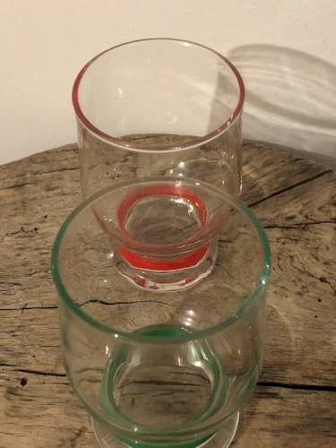Lot de verres rétro vintage