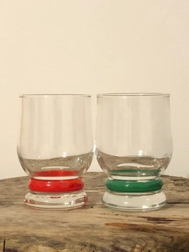 Lot de verres rétro vintage