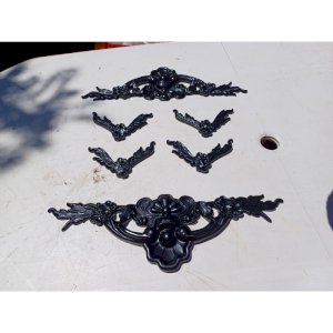 Lot déco en Fer Mascarons et Ailes