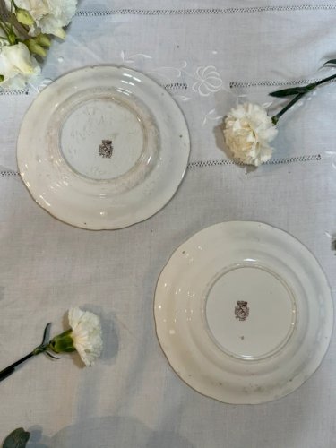 Lot deux assiettes parlantes Sarreguemines