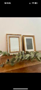 Lot of two vintage gold frames