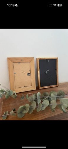 Lot deux encadrements dorés vintage