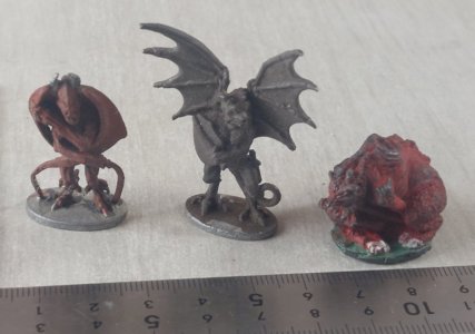 Lot of metal figurines for role-playing game, D&D
