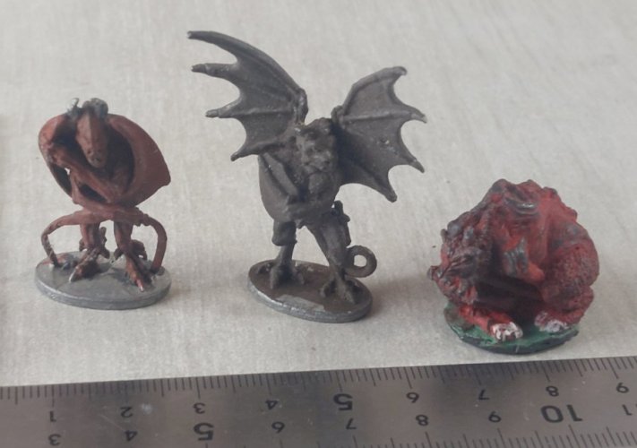 Lot figurines en métal pour jeu de rôle, D&D ^