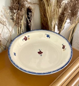 Lot n° 1 - Hollow serving dish "Mary Lou" - 30.2 cm - Digoin Sarreguemines
