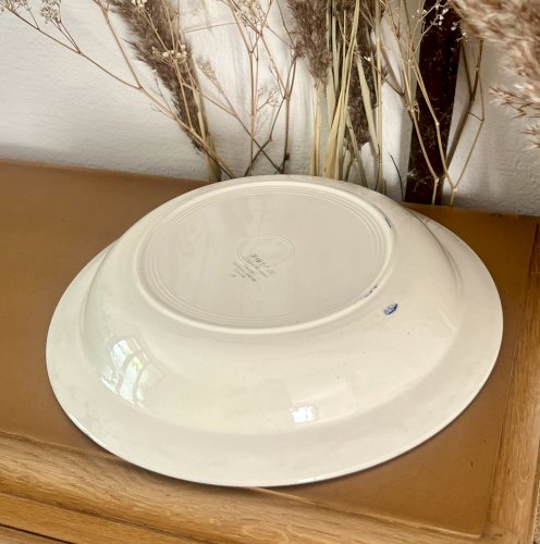 Lot n° 1 - Plat de service creux Mary Lou - 30,2 cm - Digoin Sarreguemines