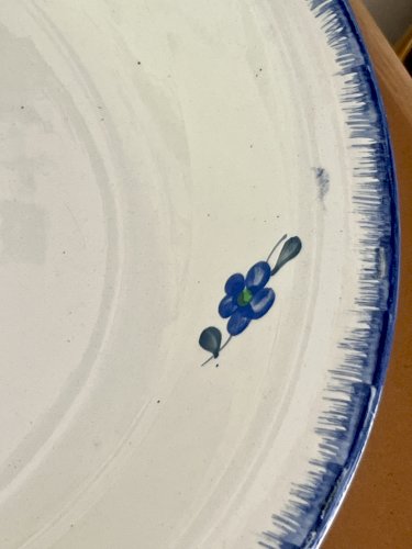 Lot n° 1 - Plat de service creux Mary Lou - 30,2 cm - Digoin Sarreguemines