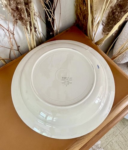 Lot n° 1 - Plat de service creux Mary Lou - 30,2 cm - Digoin Sarreguemines