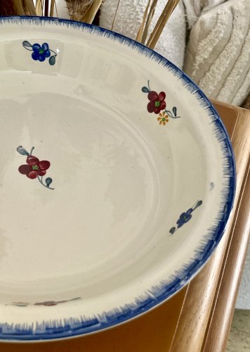 Lot n° 1 - Plat de service creux Mary Lou - 30,2 cm - Digoin Sarreguemines