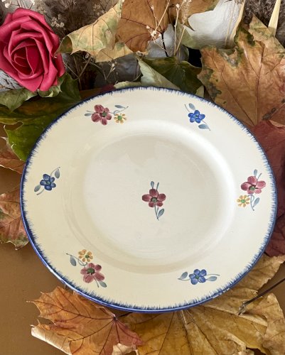 Lot n° 3 - 2 Assiettes plates Mary Lou - 22,5 cm - Digoin Sarreguemines
