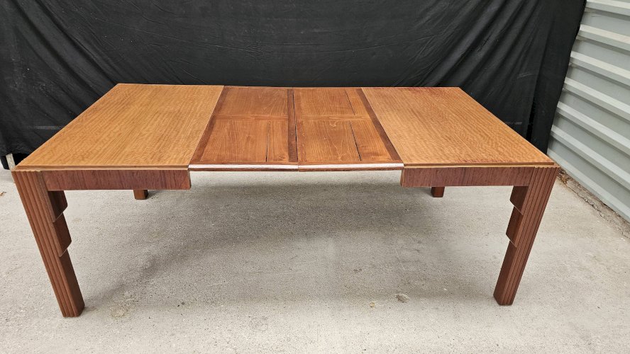 Lot table et ses 6 chaises Art déco de Saddier & fils