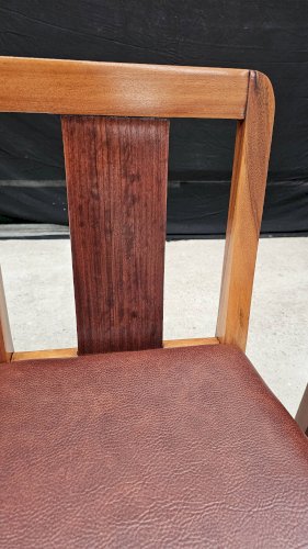 Lot table et ses 6 chaises Art déco de Saddier & fils