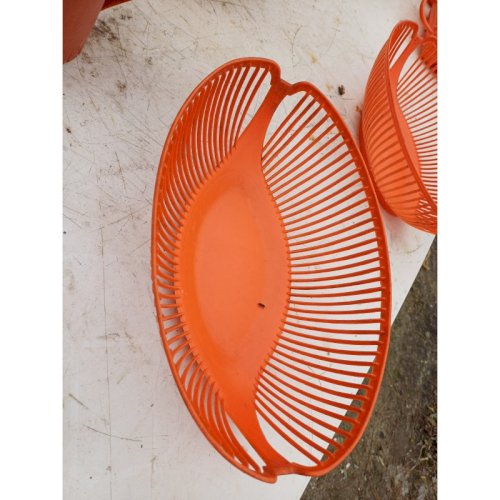 Lot Vintage des Années 70 Plastic Orange