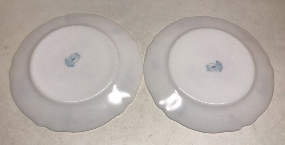  Lot61 : 6 Petites Assiettes Plates Vintage Arcopal France D 19,5 Cm Décor Floral