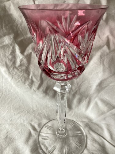 Lots de 6 verres à pied Cristal de Bohème