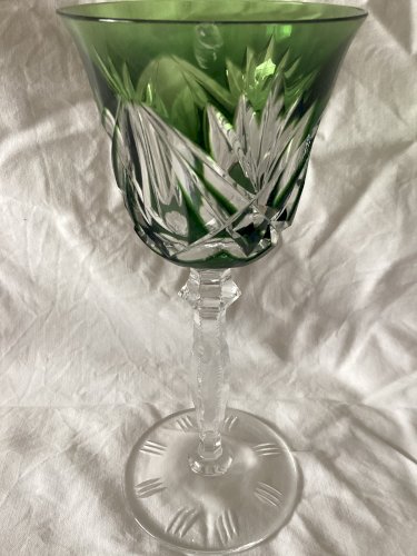 Lots de 6 verres à pied Cristal de Bohème