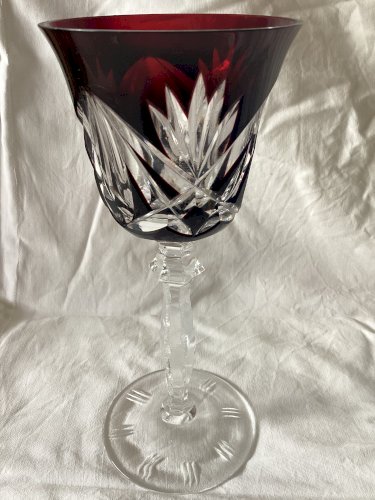 Lots de 6 verres à pied Cristal de Bohème