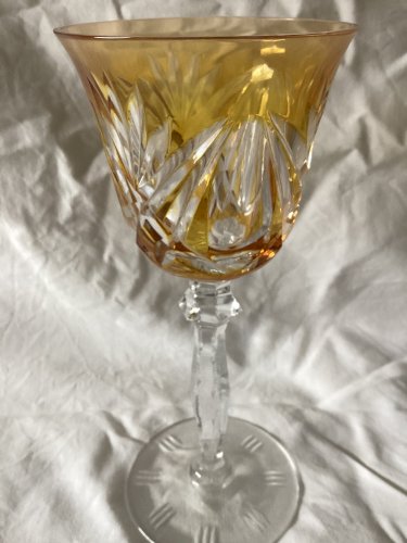 Lots de 6 verres à pied Cristal de Bohème