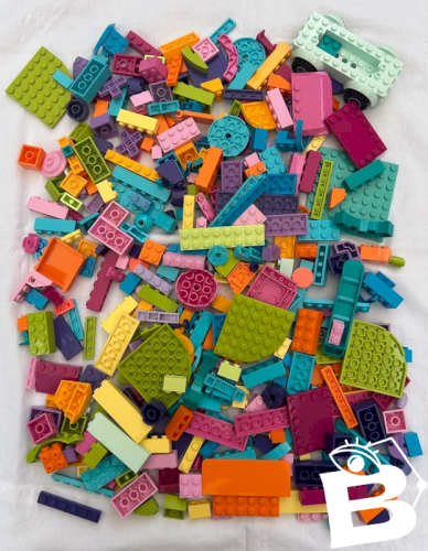 Lot/vrac de 400 pièces de Lego couleurs flashys et acidulées