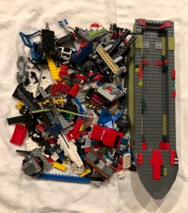 Lot/vrac de pièces de Lego 1,1 kg