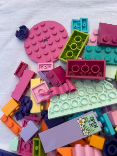 Lot/vrac de pièces de Lego couleurs flashys et acidulées