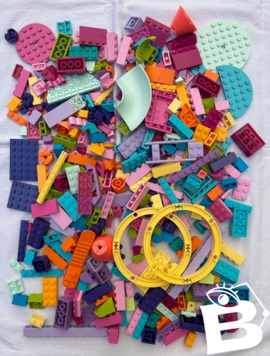 Lot/vrac de pièces de Lego couleurs flashys et acidulées