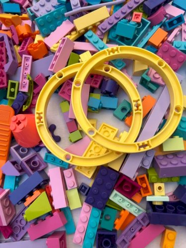Lot/vrac de pièces de Lego couleurs flashys et acidulées