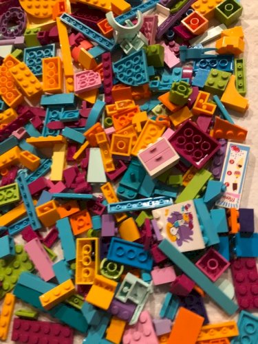 Lot/vrac de pièces de Lego flashys et acidulées