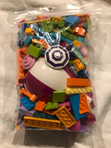 Lot/vrac de pièces de Lego flashys et acidulés